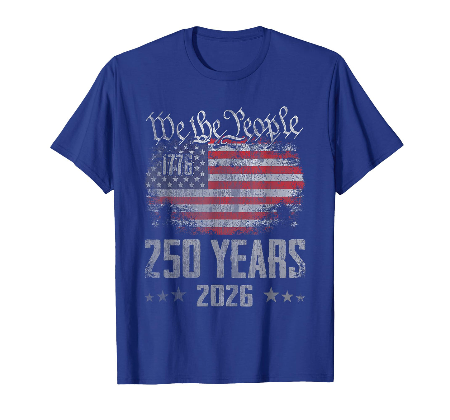 Vintage 250 Years 1776-2026 250th Birthday 4th July T-Shirt