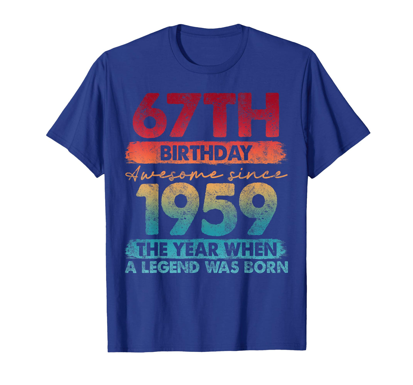 67 Year Old Gifts Vintage 1959 Limited Edition 67th Birthday T-Shirt