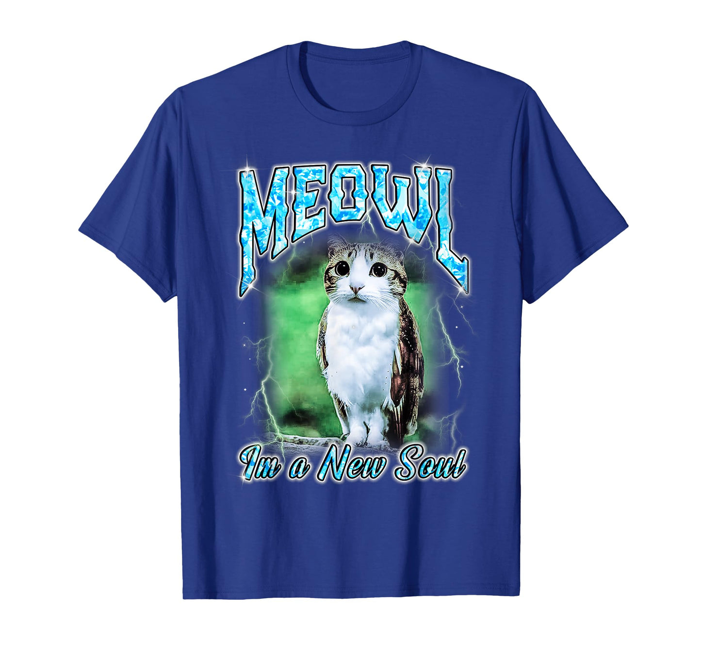 Meowl Cat Owl Funny Cursed Internet Bootleg T-Shirt