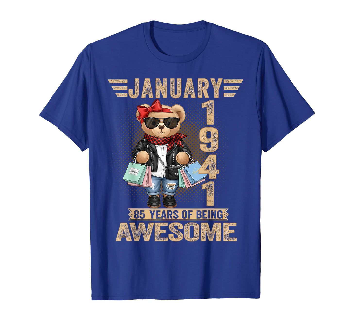 85 Year Old January 1941 Teddy Bear 85th Birthday Women T-Shirt