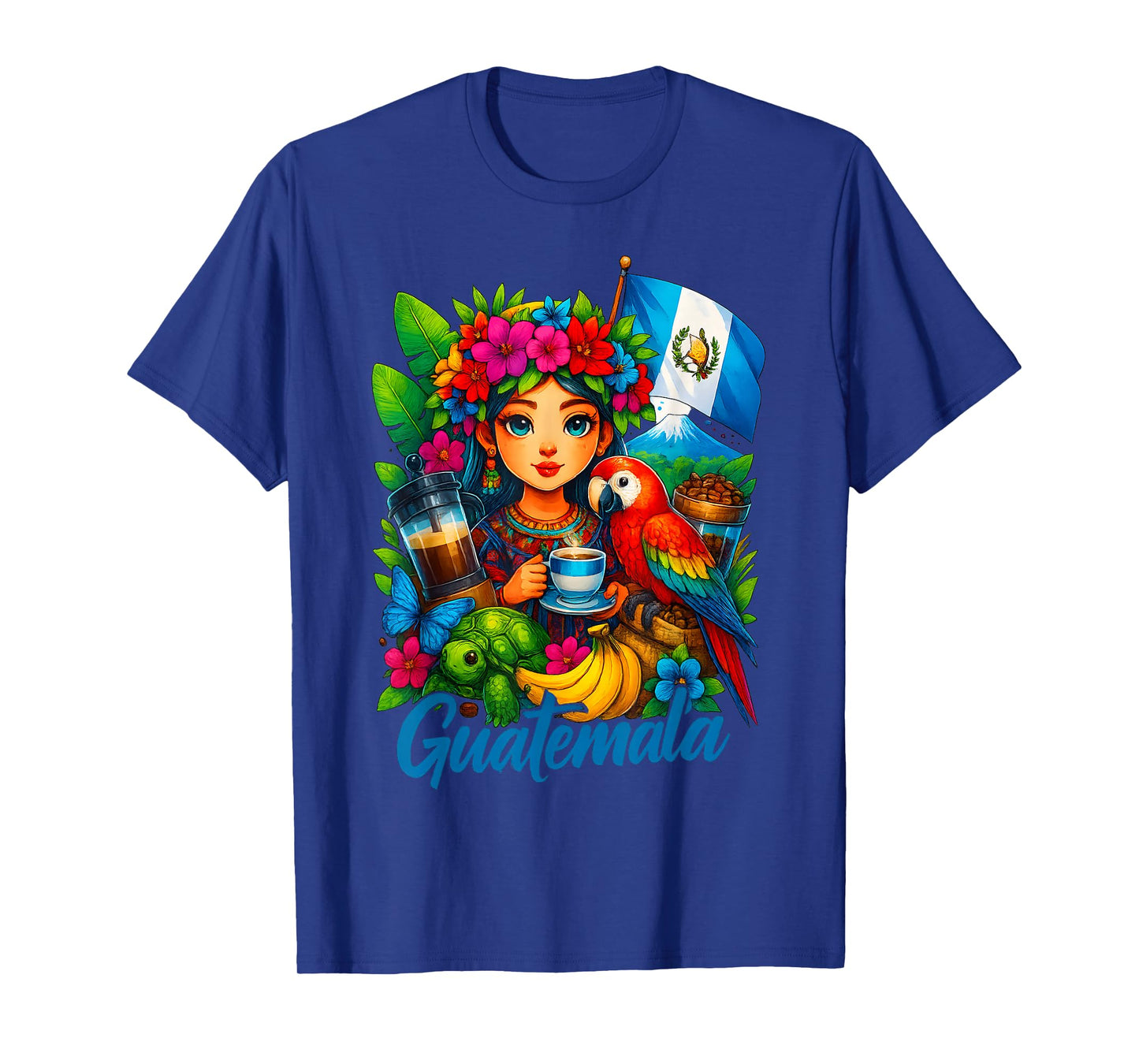 Guatemalan Flag Guatemala Women Hispanic Siesta Pride T-Shirt