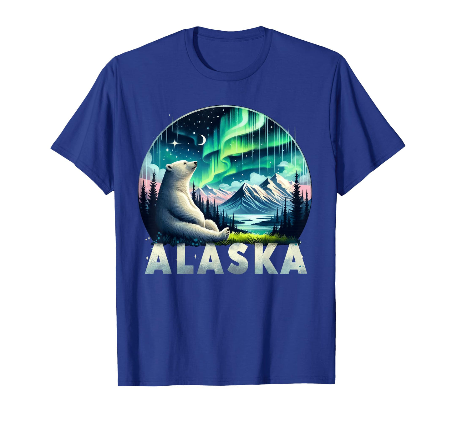 Alaska Northern Lights Aurora Viewing Vacation Alaska Trip T-Shirt
