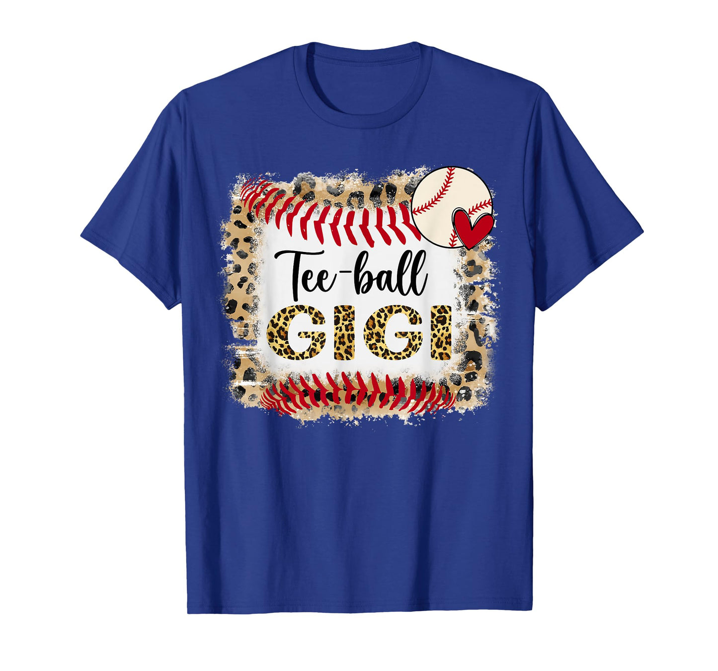 Leopard Tee-ball Gigi For Softball Player T-Shirt