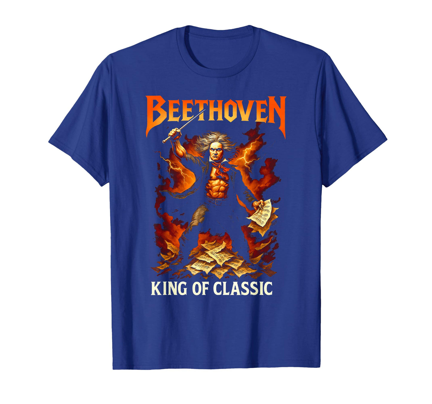 Beethoven Power Metal Classical Music Composer Album T-Shirt