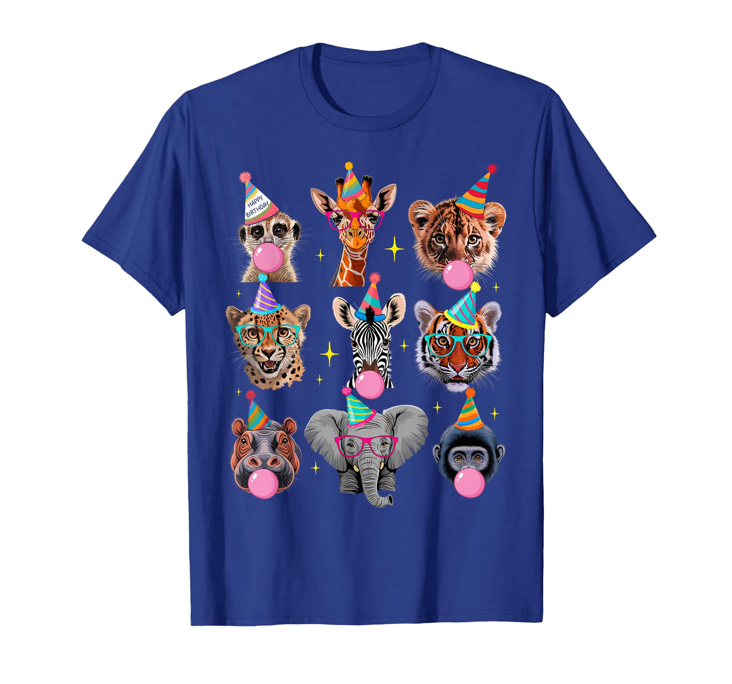 Zoo Animals Wildlife Safari Jungle Birthday Party Kids Cute T-Shirt
