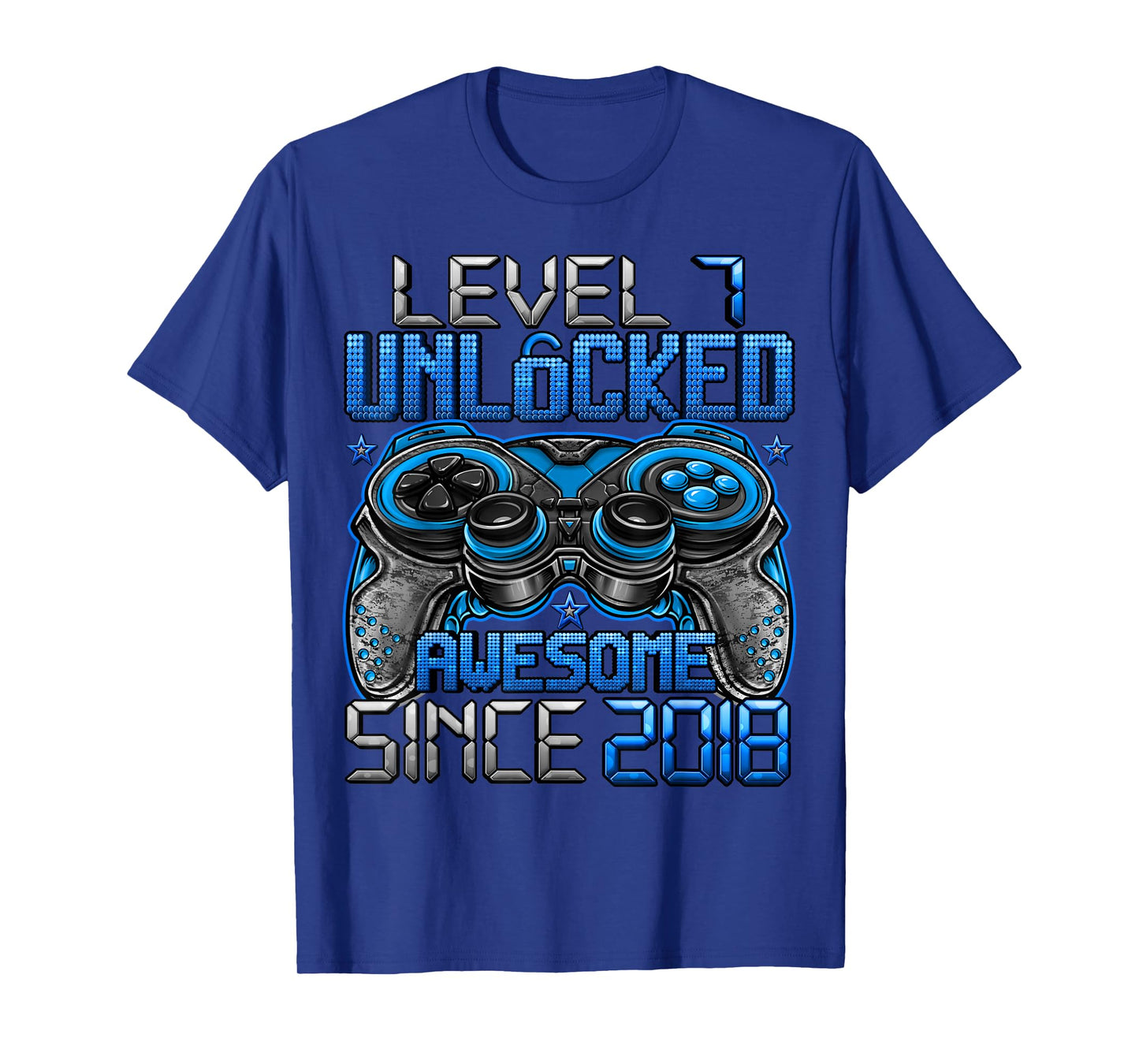 Level 7 Unlocked 7 Year Old Gifts For Boys 7th Birthday Boy T-Shirt