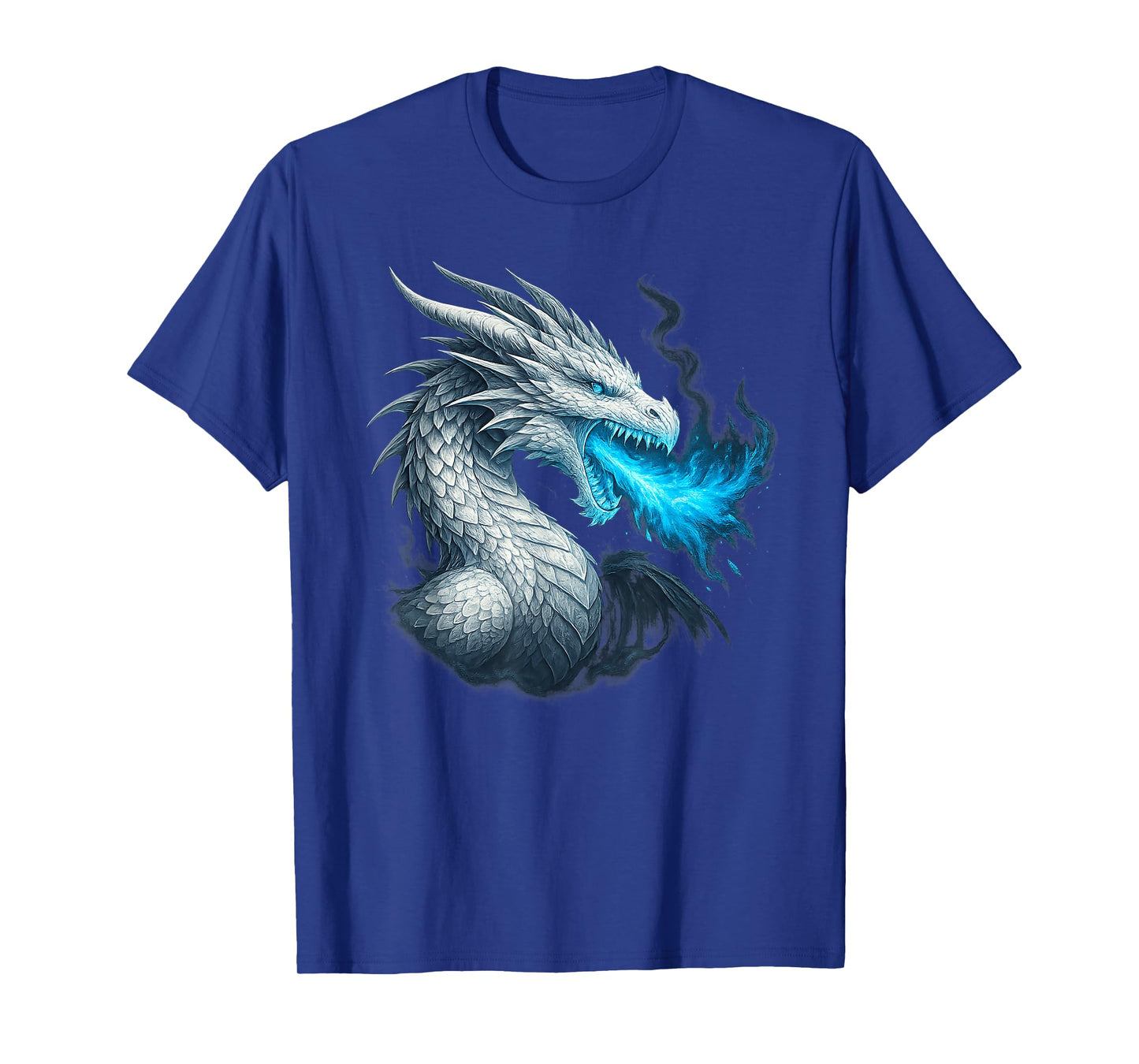 Frost Dragon Ice Flame Mythical Fantasy Beast Cold Fire T-Shirt