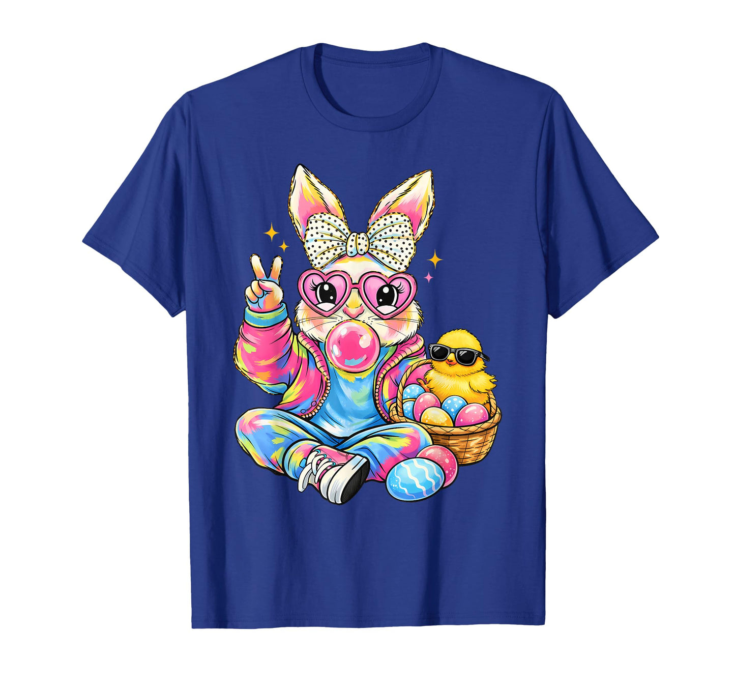 Girls Easter Cute Bunny Coquette Pink Easter Kids Girl Women T-Shirt