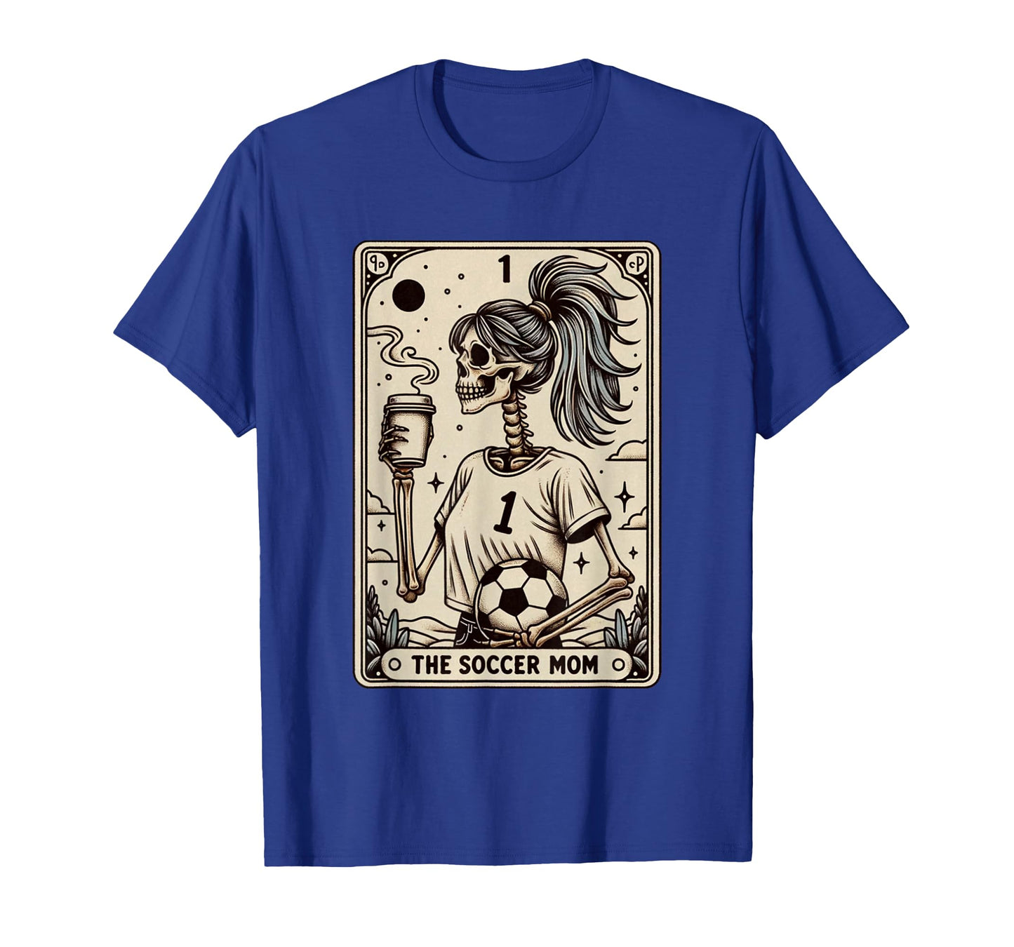 Soccer Mom Tarot Card, Vintage Halloween Soccer Mama T-Shirt
