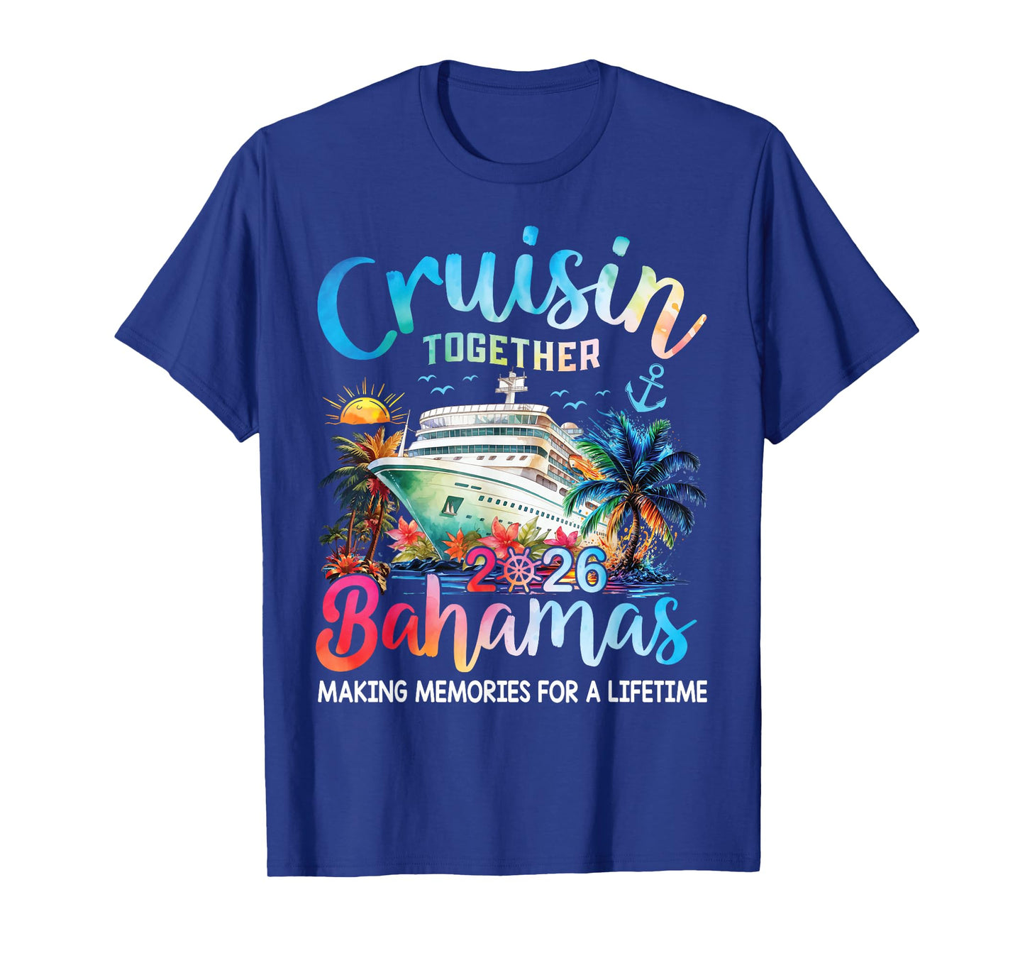 Cruisin Together Bahamas Vacation Family Bahamas Cruise 2026 T-Shirt