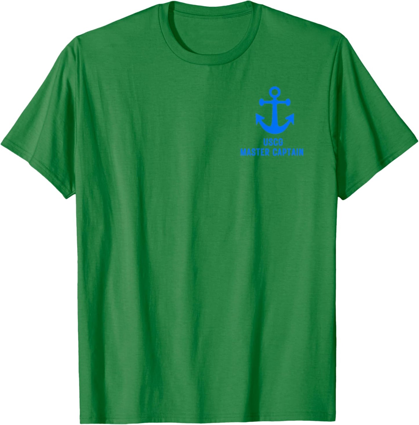 USCG Master Captain Uniform Charter Coast Guard Boating T-Shirt - T-Shirt | Irish Green
