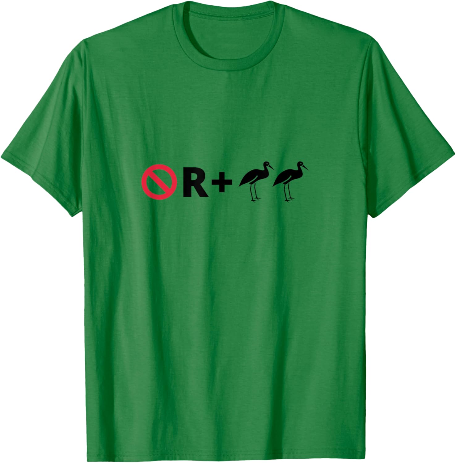 No R + Egrets Funny Pictogram Puzzle Pictograph Humor T-Shirt - T-Shirt | Irish Green