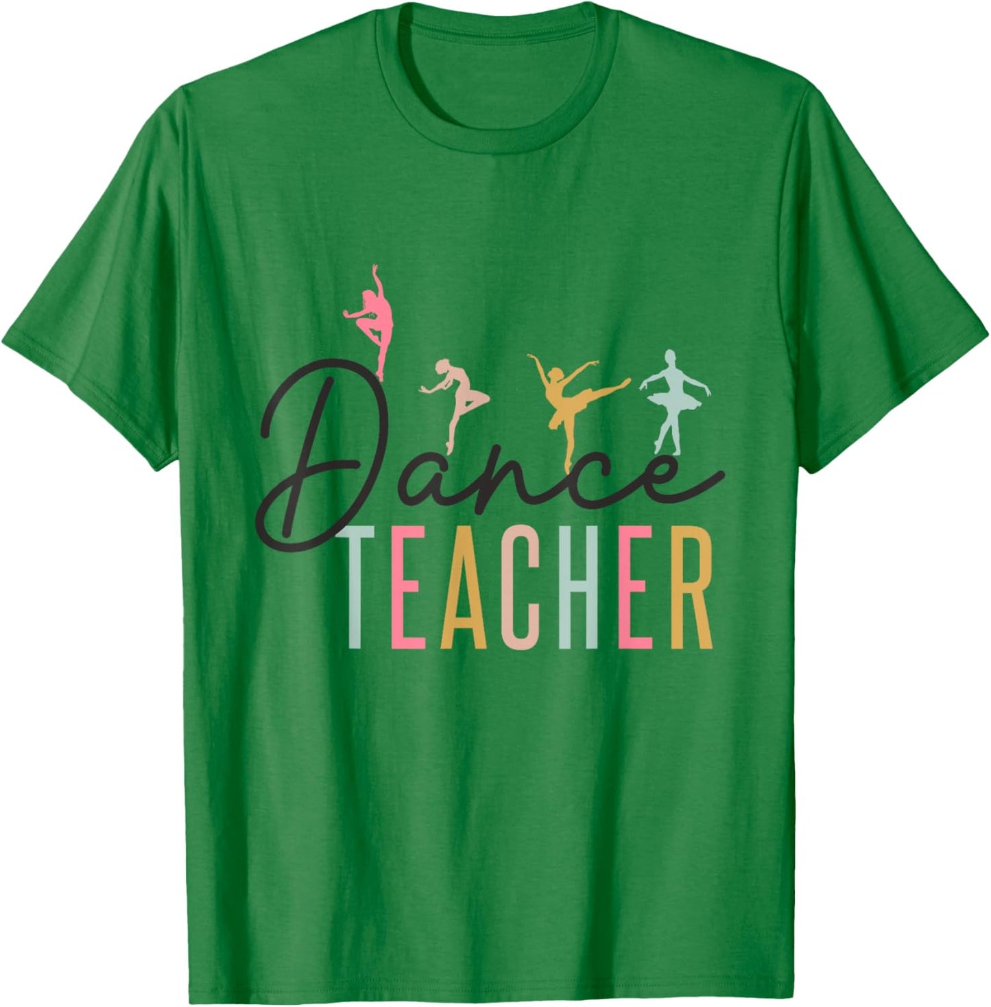 Boho Vintage Dance Teacher Appreciation Back To School T-Shirt - T-Shirt | Irish Green
