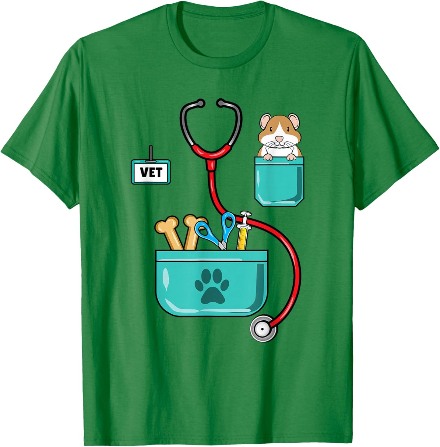 Veterinarian Costume Halloween T-Shirt - T-Shirt | Irish Green