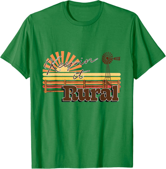 Keeping it Rural - agriculture farming T-Shirt - T-Shirt | Irish Green
