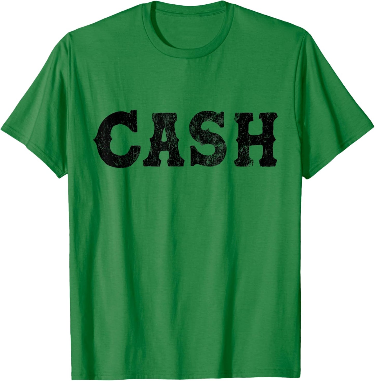Cash Country Music Lovers Outlaw Vintage Retro Distressed T-Shirt - T-Shirt | Irish Green