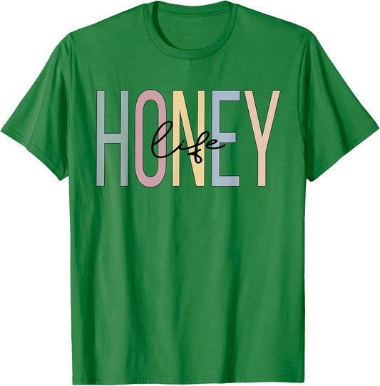 Honey Life Honey Grandma Boho Honey Grandmother T-Shirt - T-Shirt | Irish Green