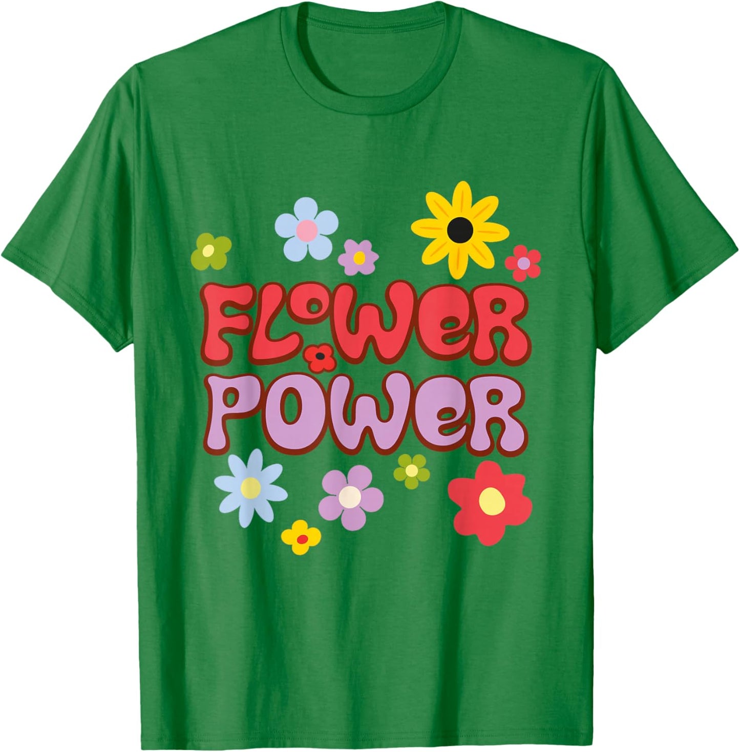 Flower Power T-Shirt - T-Shirt | Irish Green