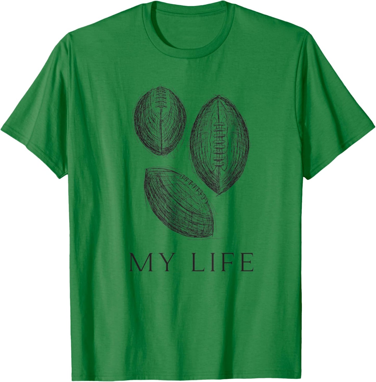 My Life Football T-Shirt - T-Shirt | Irish Green