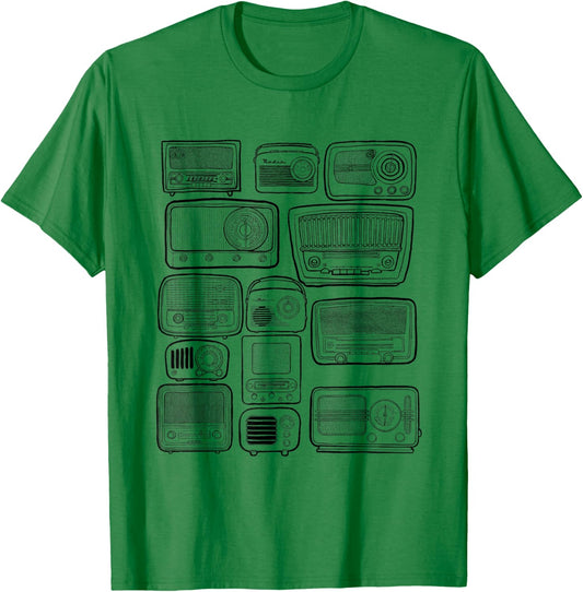 Retro Radios T-Shirt - T-Shirt | Irish Green