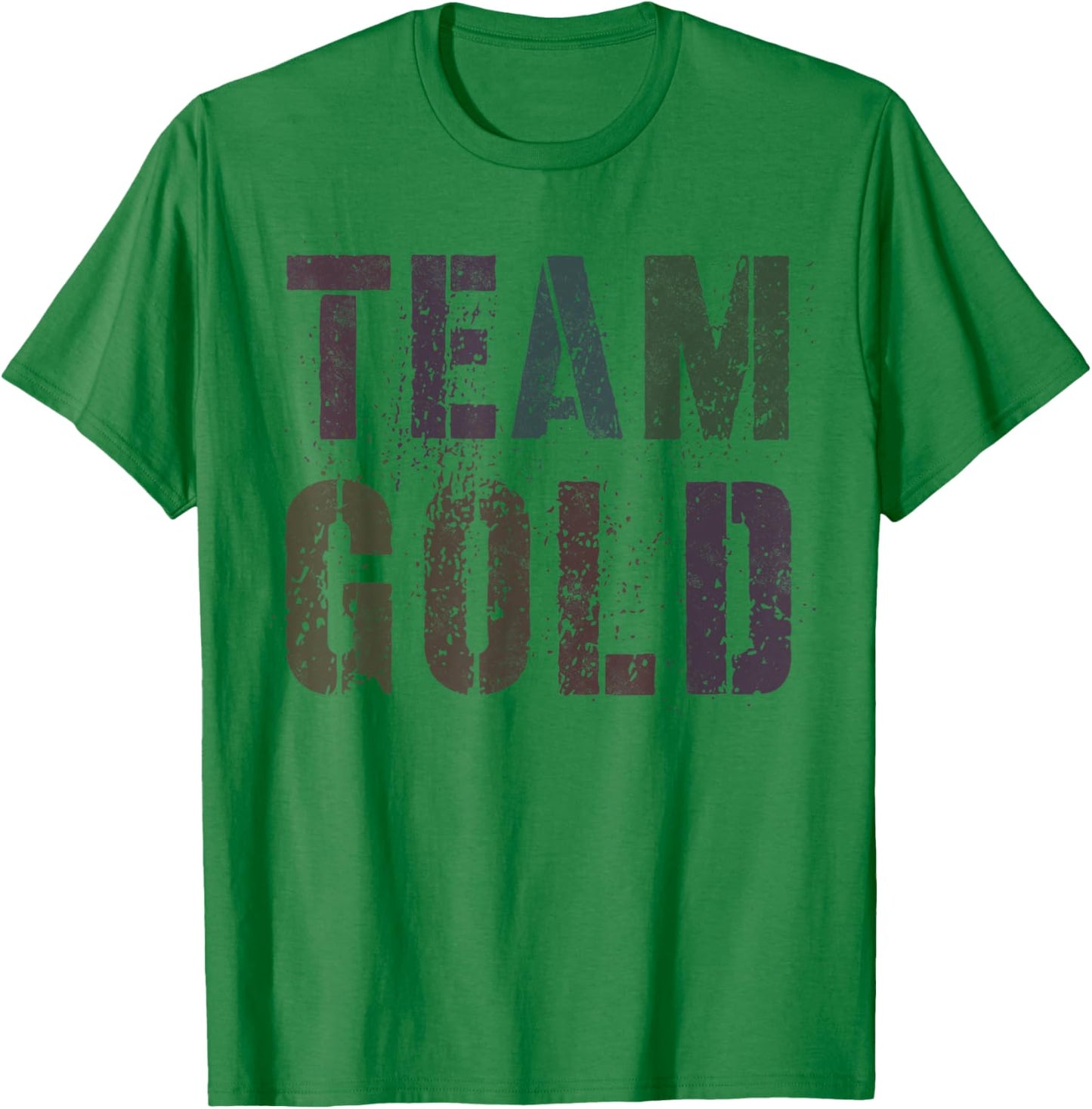 Vintage TEAM GOLD Summer Camp War Game Childhood Cancer Women Kids T-Shirt - T-Shirt | Irish Green