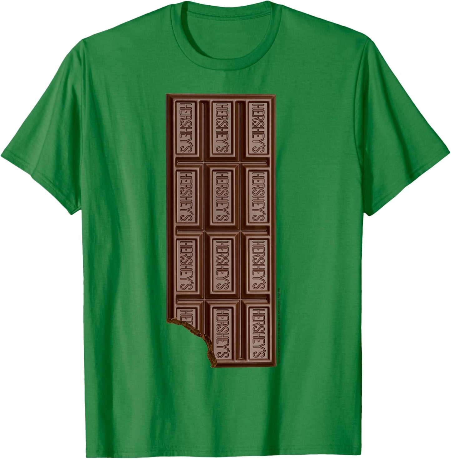 Hershey's Chocolate Bar Bitten T-Shirt - T-Shirt | Irish Green