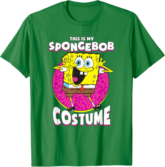 SpongeBob SquarePants Halloween This Is My SpongeBob Costume T-Shirt - T-Shirt | Irish Green
