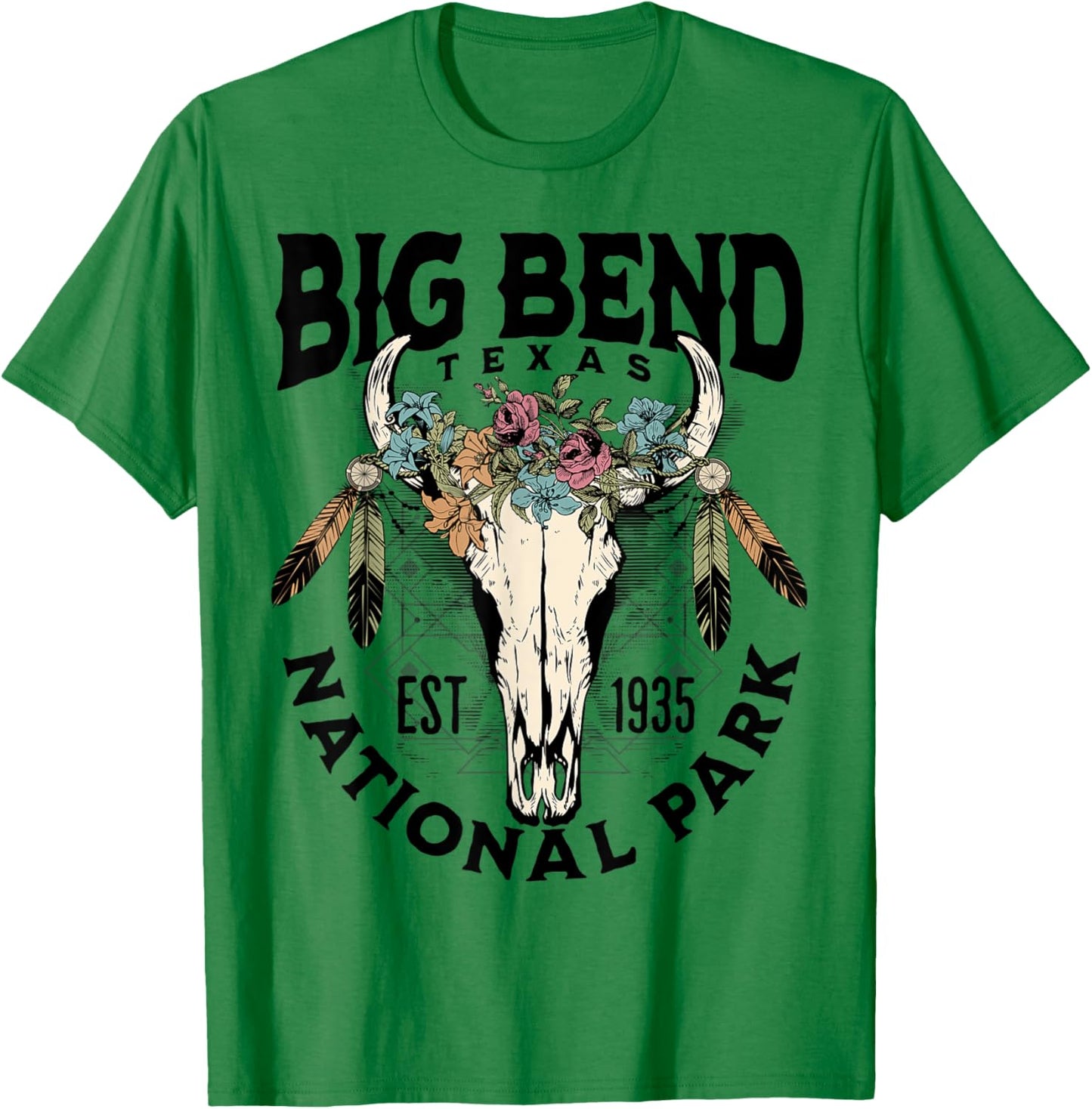 Big Bend National Park Texas Nature Outdoors T-Shirt - T-Shirt | Irish Green