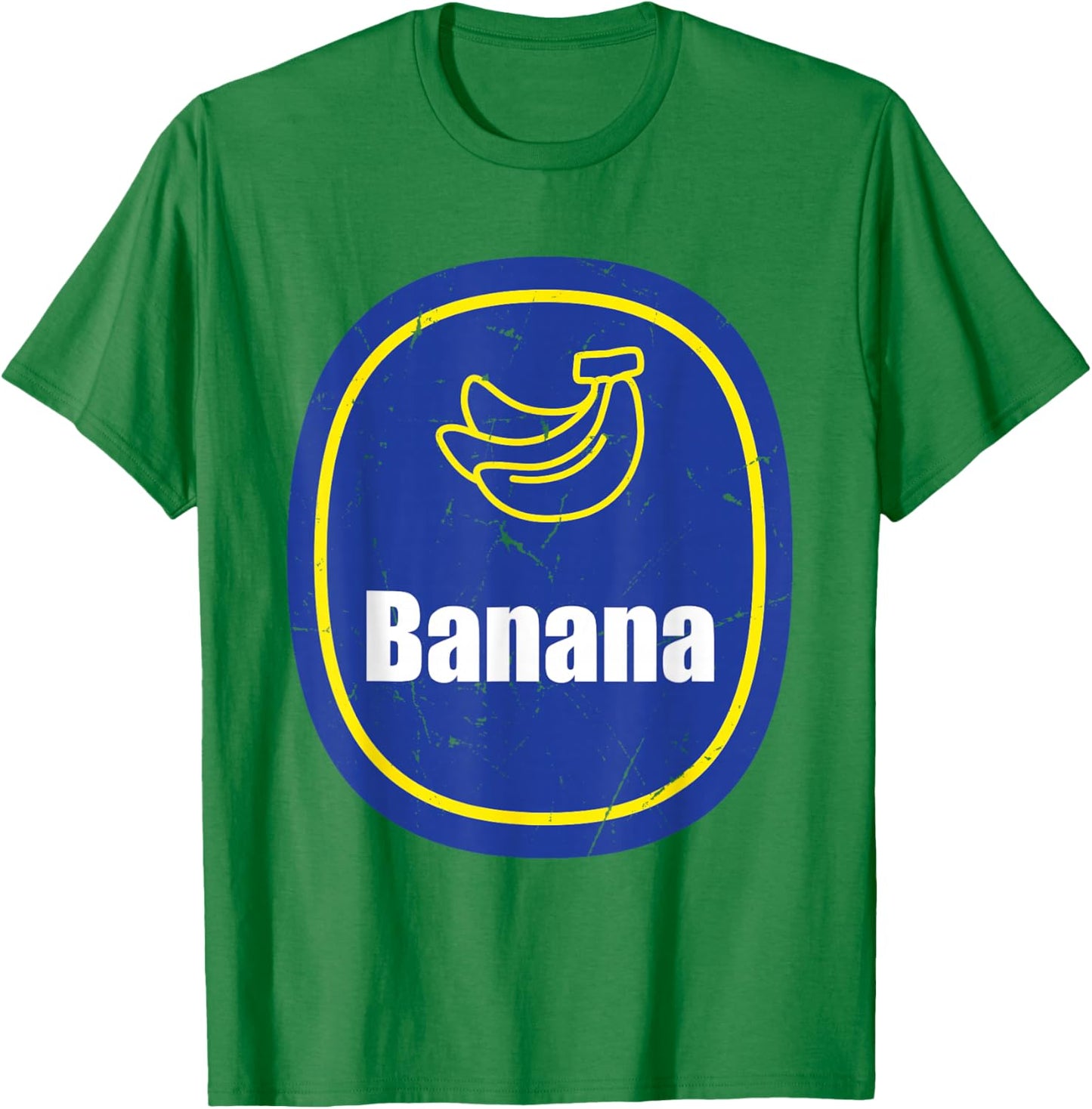Banana Sticker Costume Cute Easy Fruit DIY Halloween T-Shirt - T-Shirt | Irish Green
