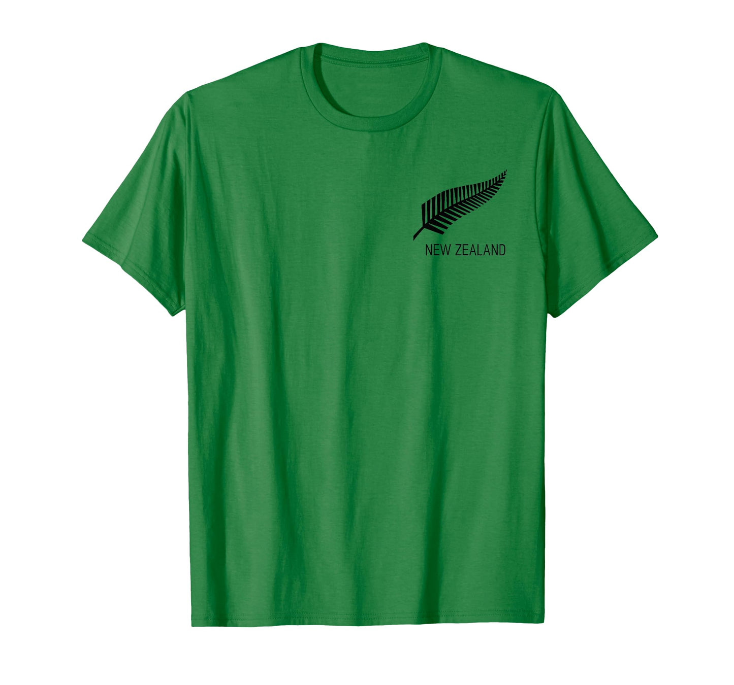 Black New Zealand Fern Shirt Mens Black Proud Kiwi NZ Rugby T-Shirt
