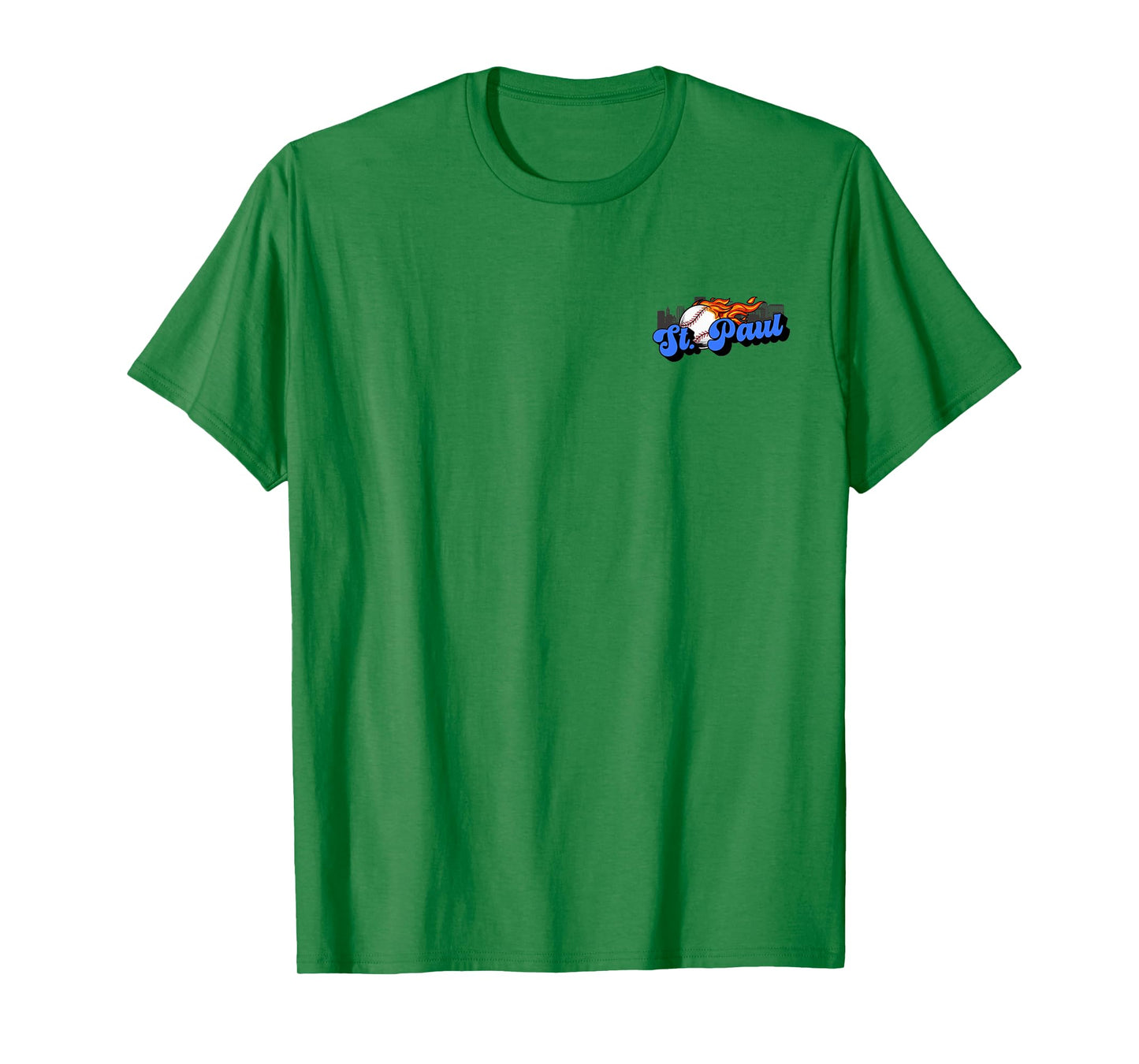 Saint Paul Baseball Vintage City Skyline Baseball Lover T-Shirt