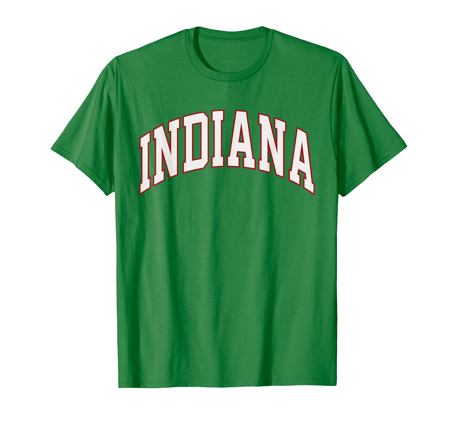 Retro Indiana Men Indiana Women Vintage Red White Souvenir T-Shirt
