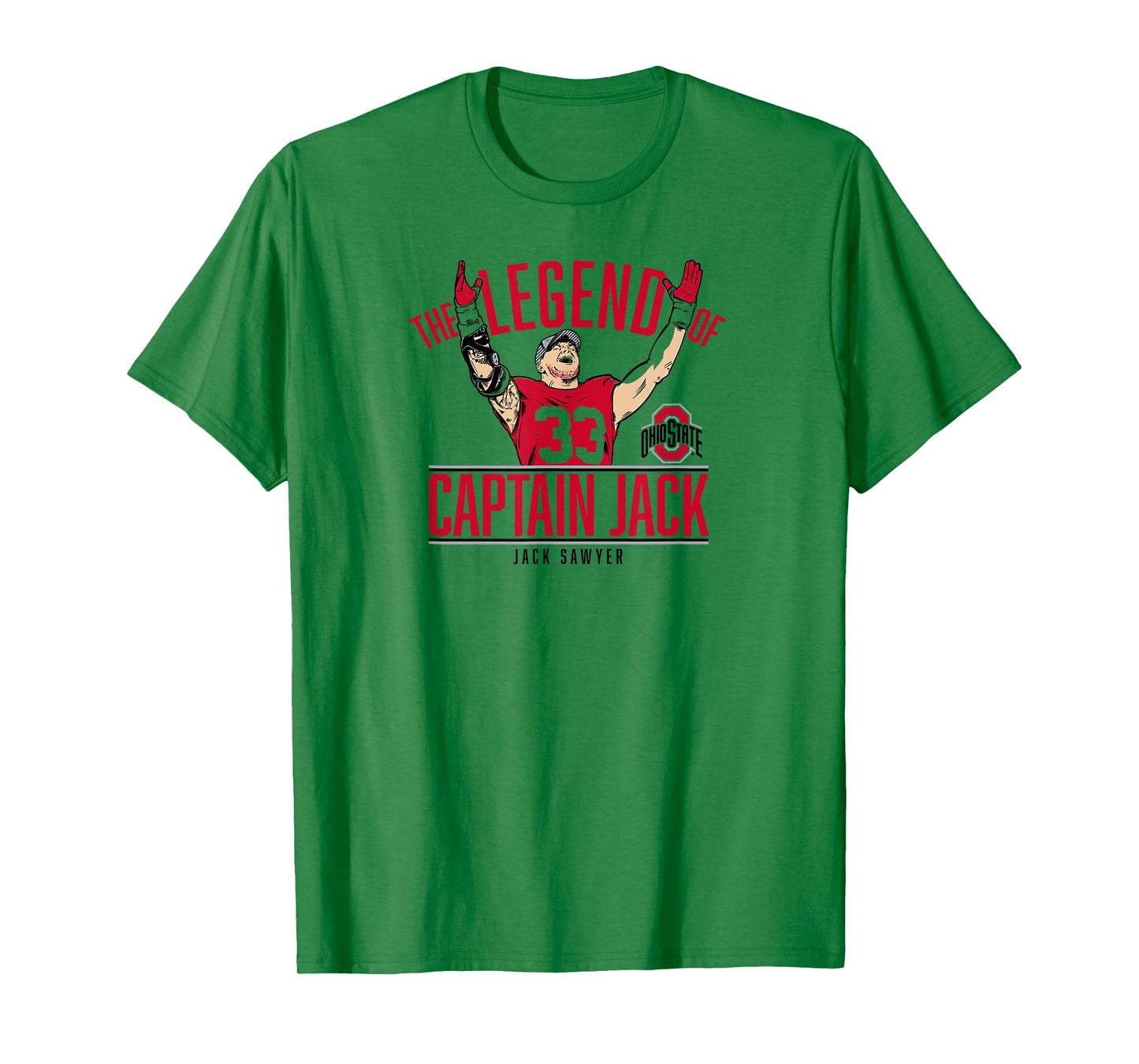 Jack Sawyer - Legend of Captain Jack - Ohio State Football T-Shirt