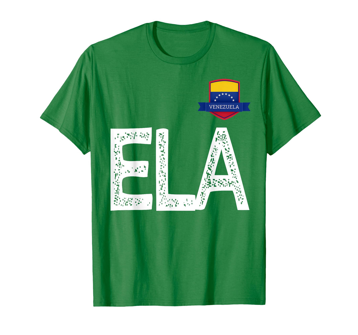 Venezuela Human-Flag Letter E and L and A Venezuela T-Shirt