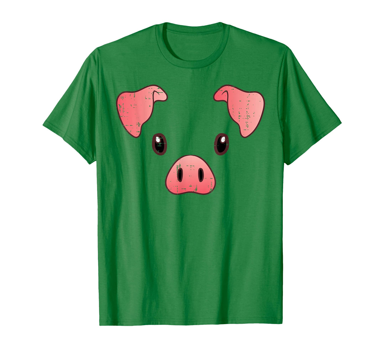 Pig Face Costume Cute Hog Halloween Animal Kids Women Men T-Shirt
