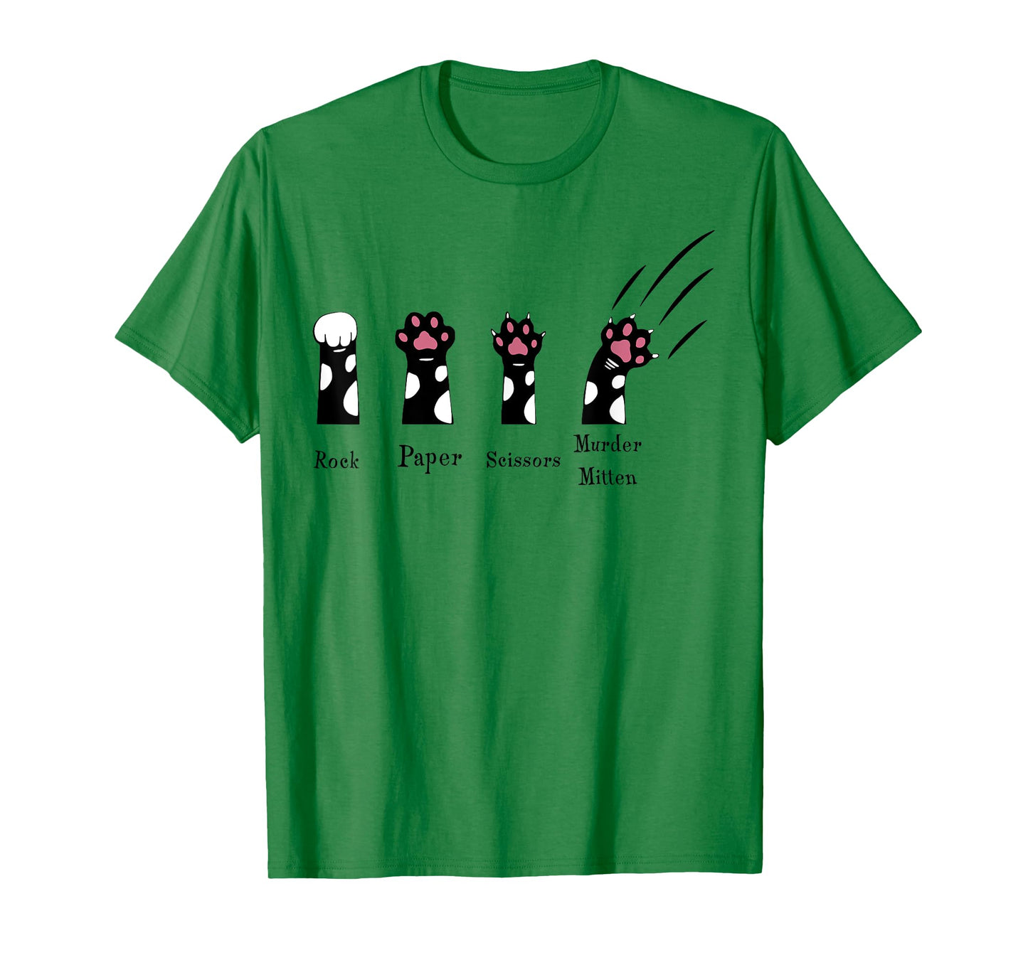 Rock Paper Scissors Murder Mitten T-Shirt
