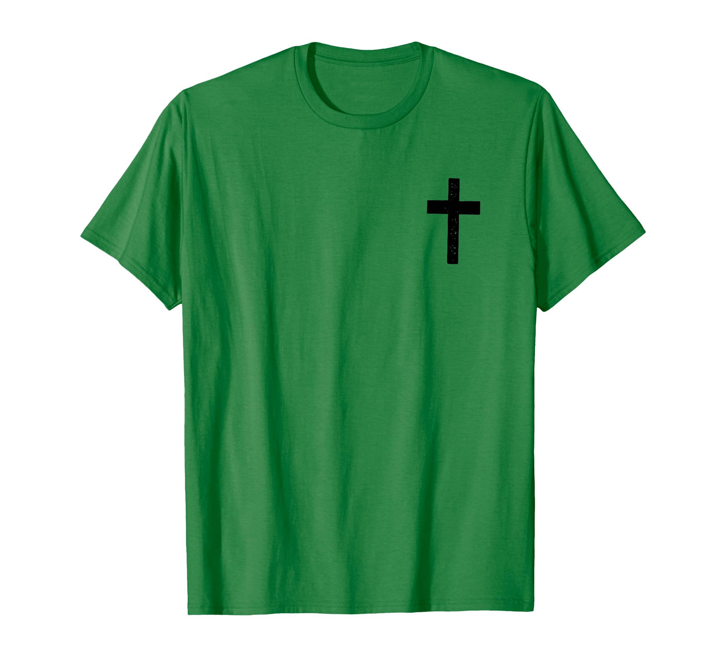 Not by My Strength But His, Christian, Jesus - Font & Back T-Shirt