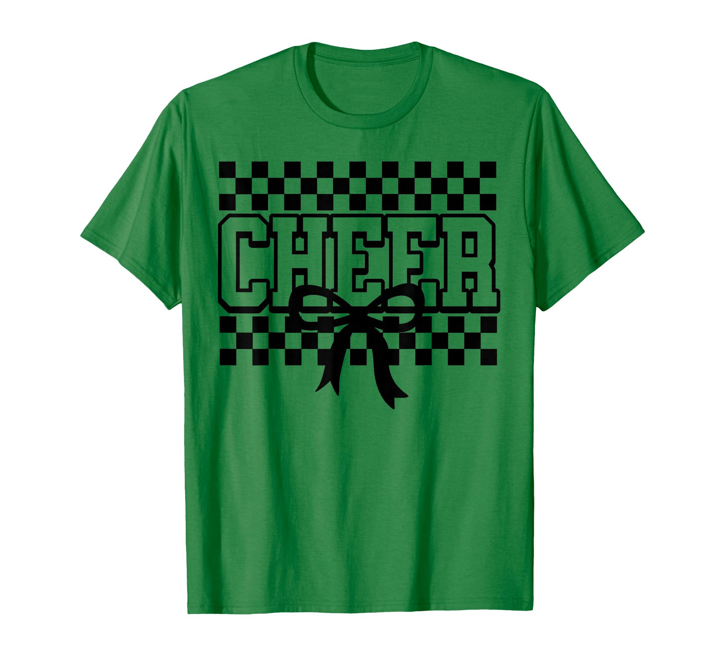 Checkered Cheer Cheerleading for Cheerleader Youth BFF Squad T-Shirt