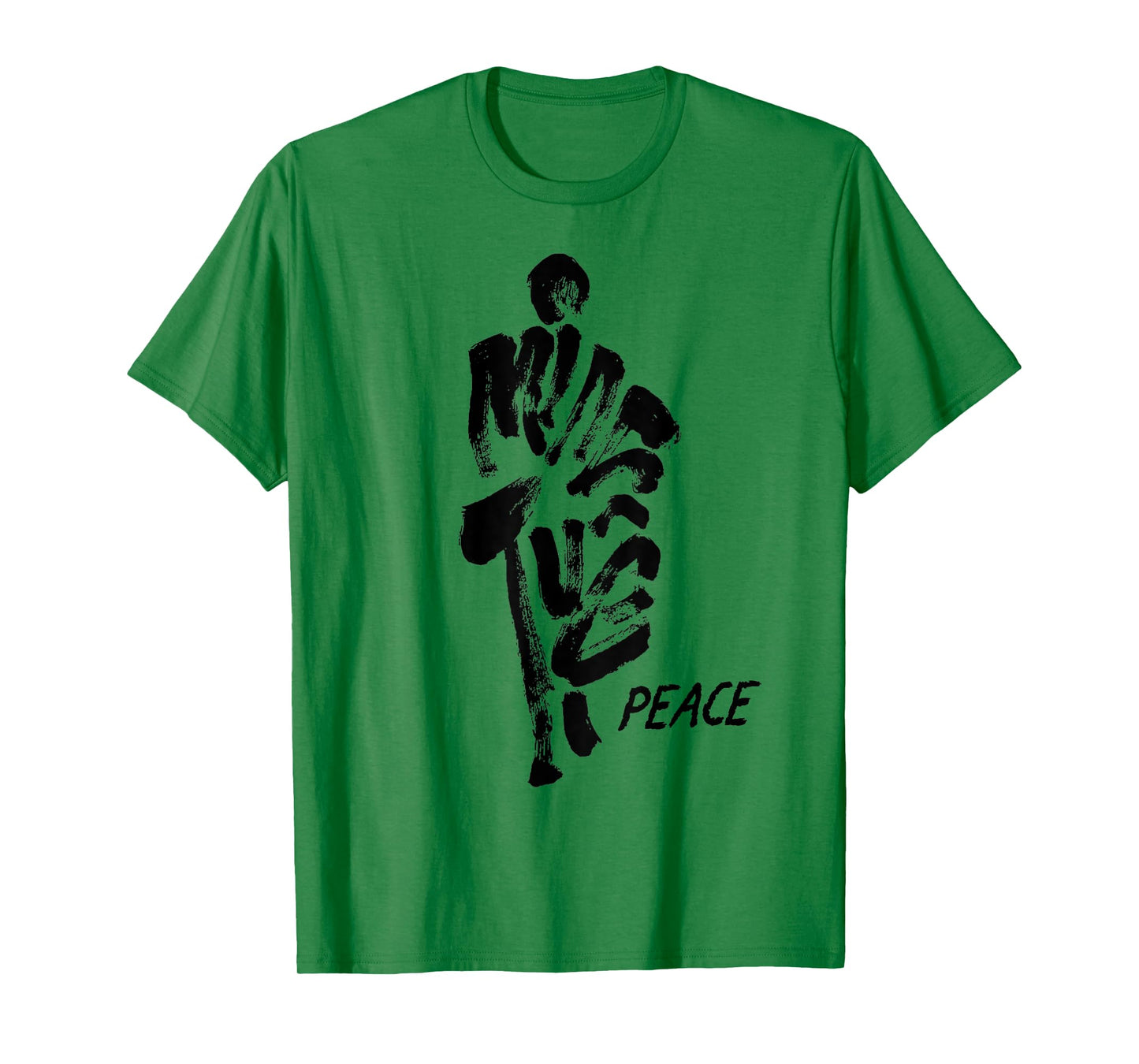 Thich Minh Tue Vietnamese Buddha Peace Lotus Calligraphy T-Shirt