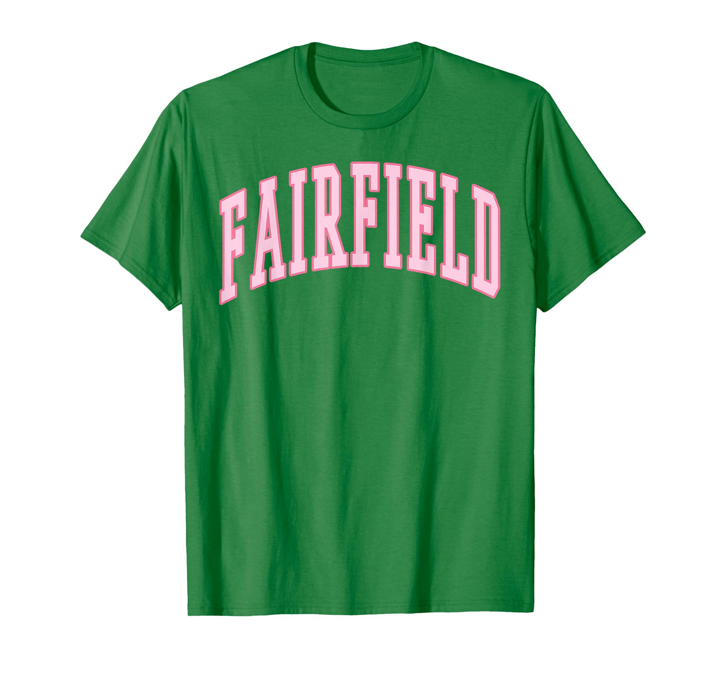 Fairfield Vintage Preppy Varsity Pink Sports T-Shirt