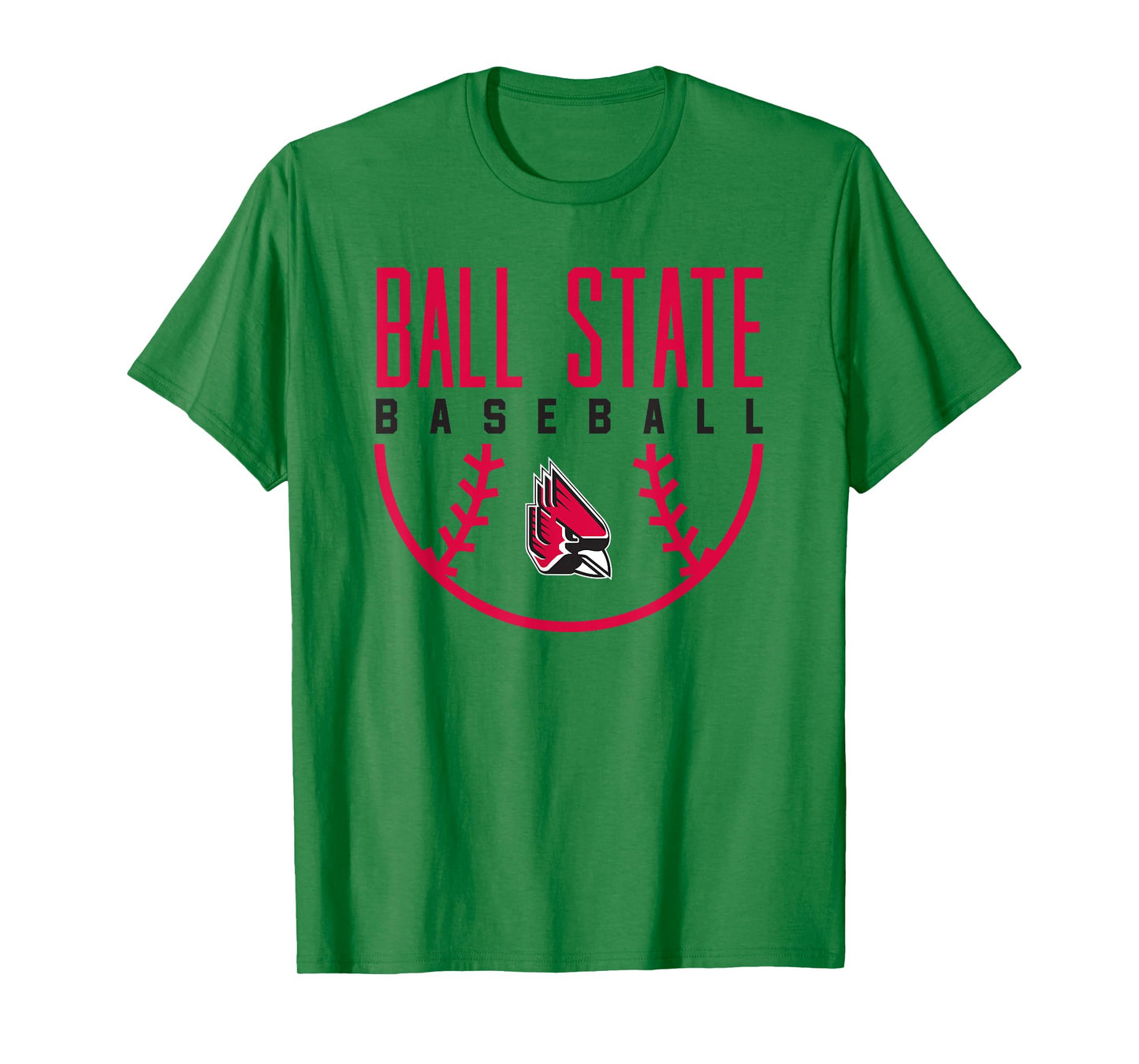 Ball State University Cardinals Baseball Arch T-Shirt