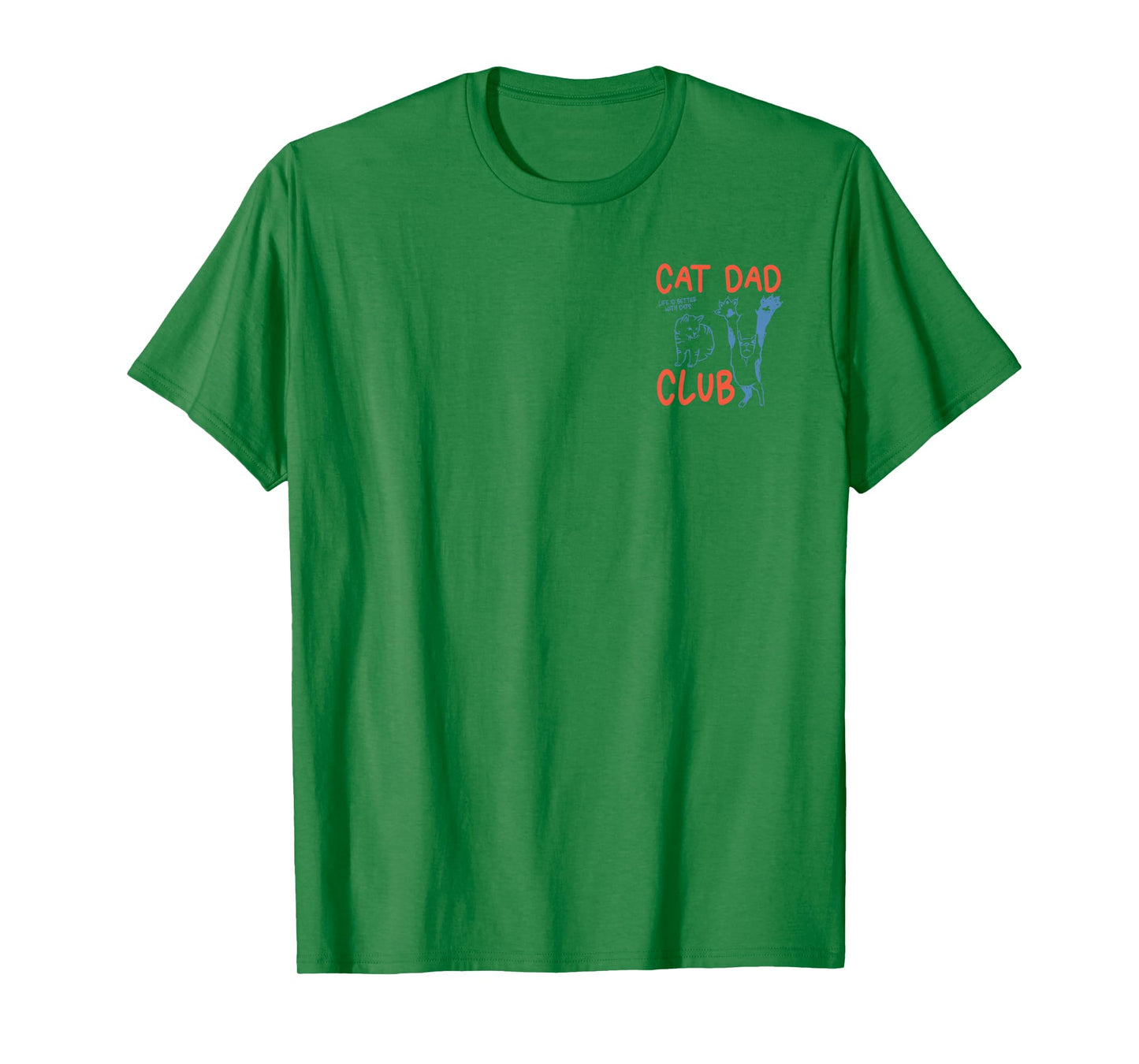 Retro Cat Dad Club Life is Better with Cats Funny Cat Lover T-Shirt