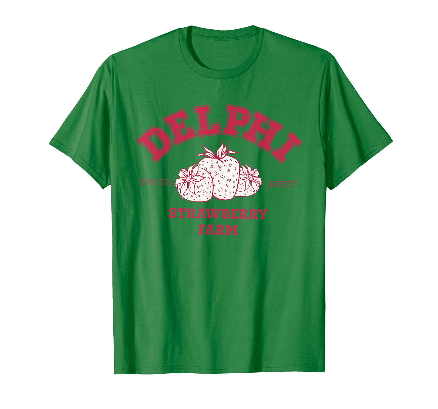 Delphi Strawberry Farm Service Fresh Sweet Womens T-Shirt