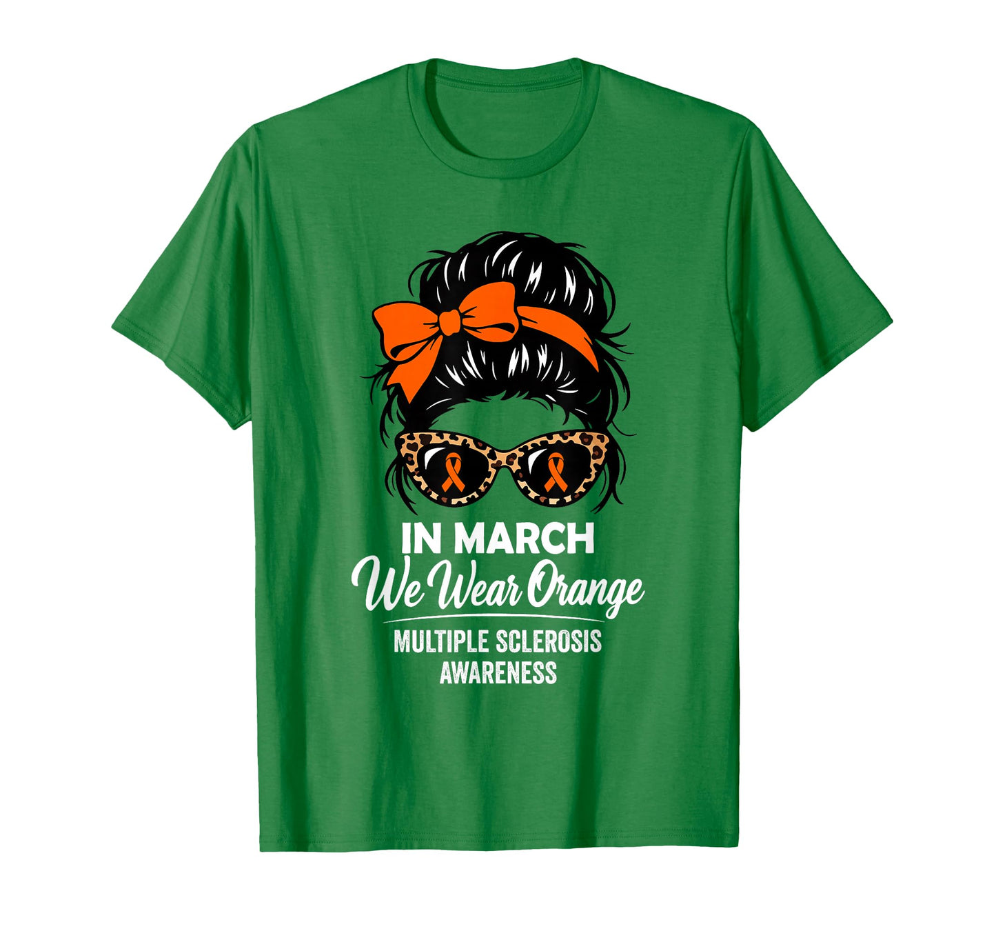 in March We Wear Orange MS Multiple Sclerosis Awareness T-Shirt