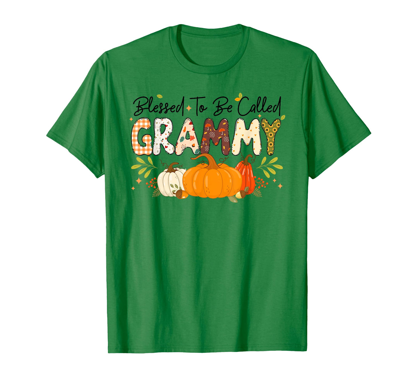 Blessed Grammy Pumpkin Fall Autumn Thanksgiving Mom Women T-Shirt