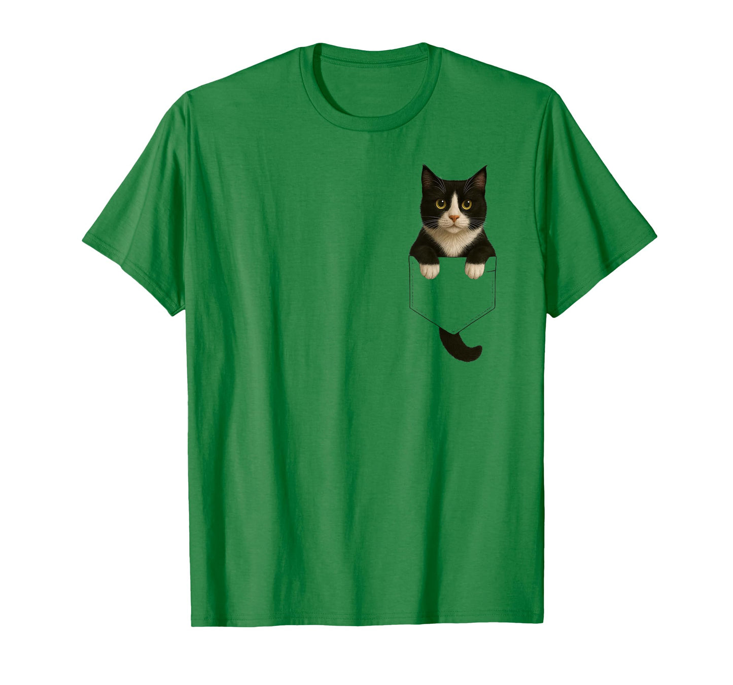 Funny Black White Tuxedo Cat Feline Lover Women Men Adults T-Shirt