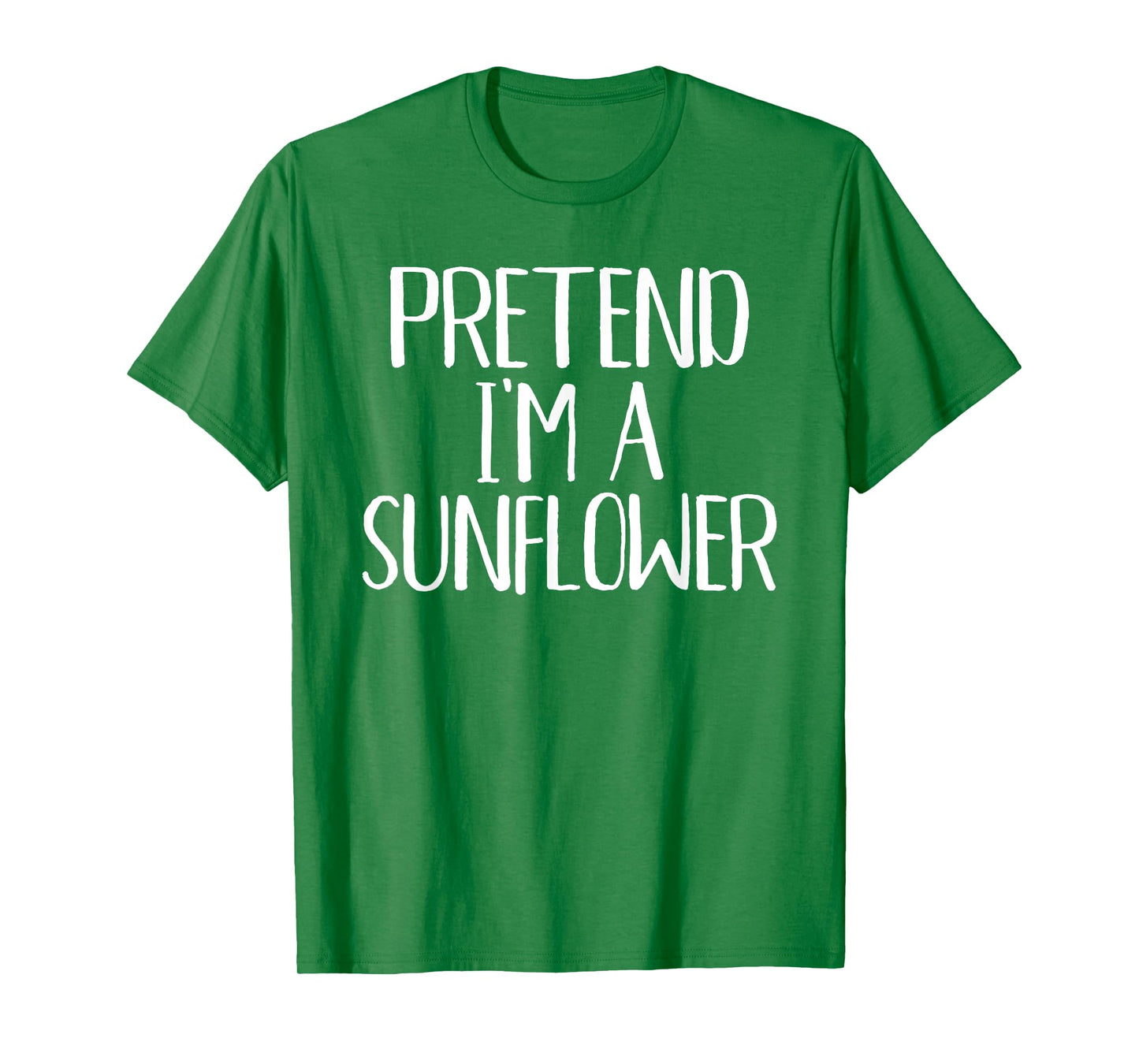 Pretend I'm A Sunflower Costume Family Funny Halloween Party T-Shirt
