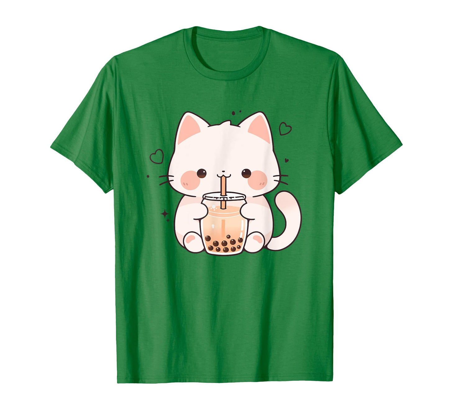 Kawaii Cat Boba Japanese cute aesthetic Anime Girls Teens T-Shirt