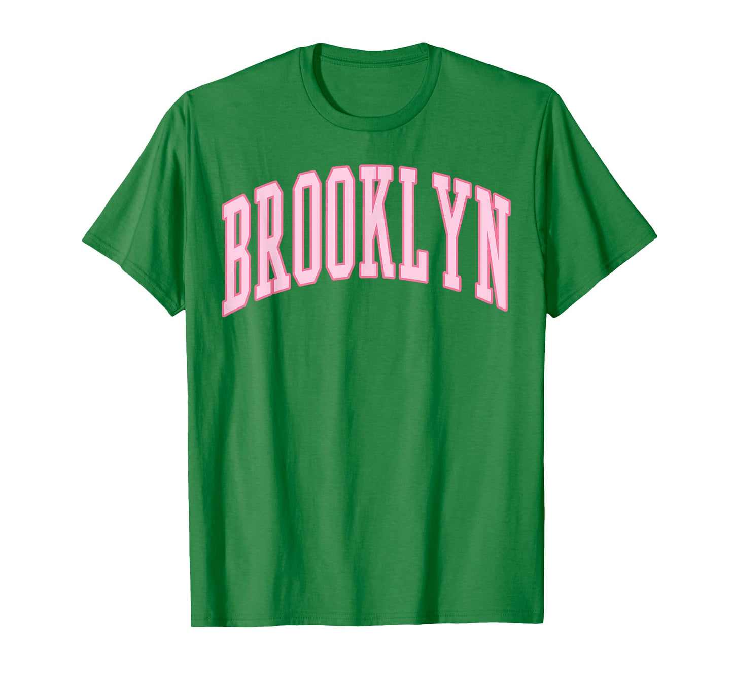 Brooklyn Vintage Preppy Varsity Pink Sports T-Shirt