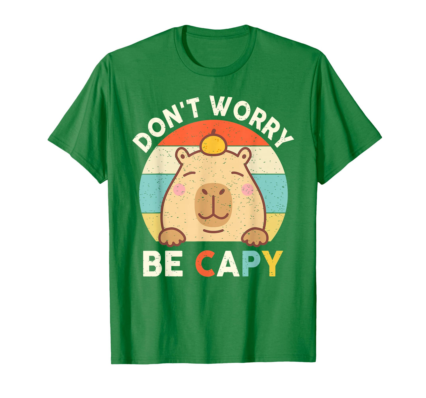 Capybara Shirt Kids Toddler Boys Girls Don’t Worry Be Capy T-Shirt